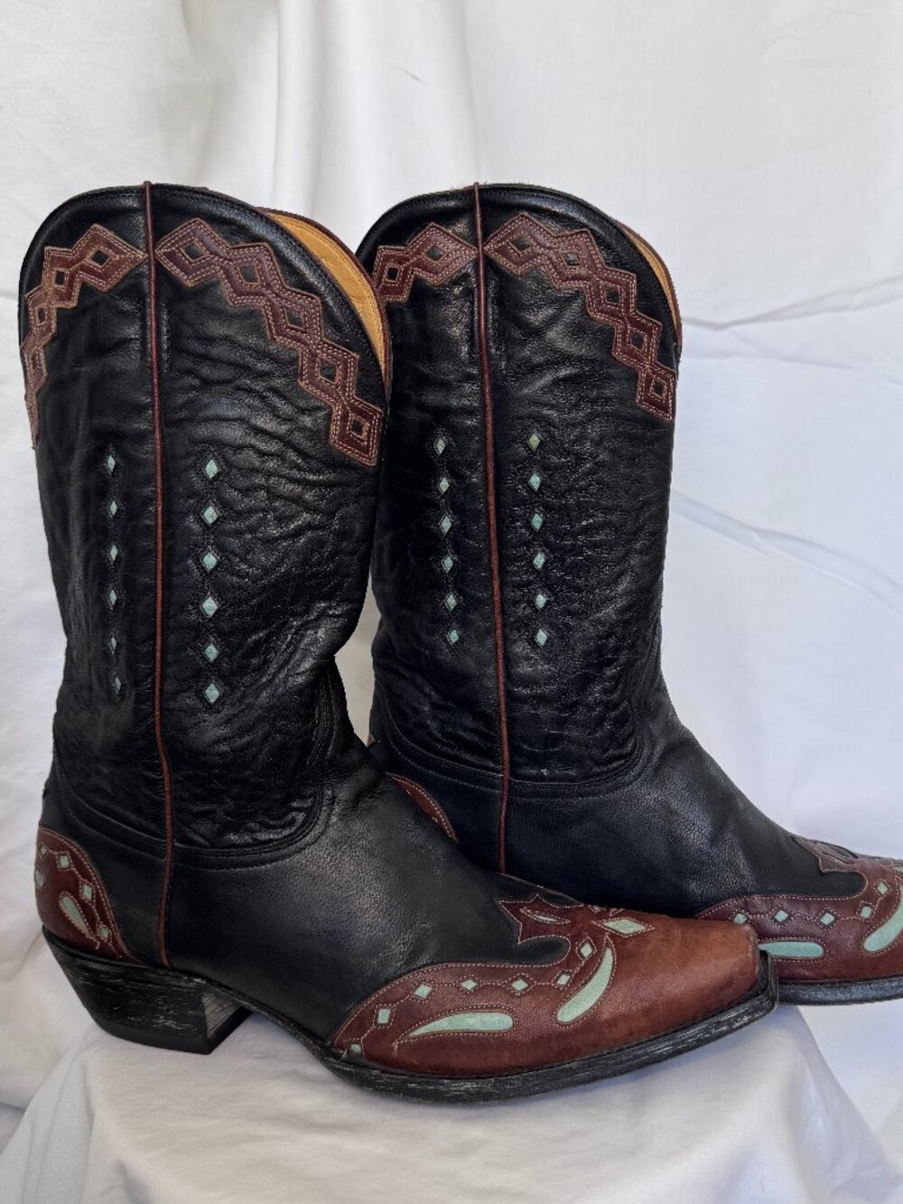 Old Gringo Men's "Monarca" Leather Intricate Stitching Western Boots Size 9.5 D